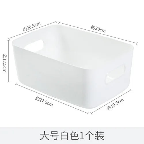 boîtes rangement réutilisables plastique blanc beige moderne minimaliste poignées intégrées chambre cuisine salle bains