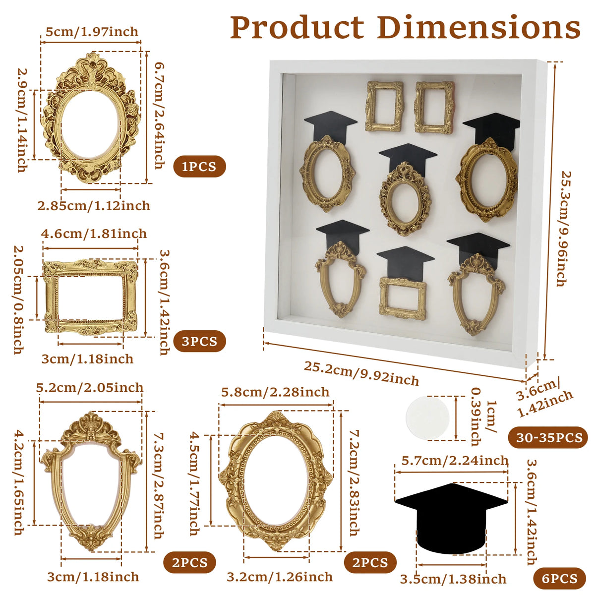 cadres photo miniatures ornementaux classiques statuettes clips lumineuses décoration intérieure vintage