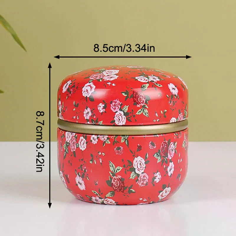 pot thé verre vintage poignée motif fleurs boisson rangement