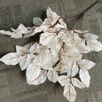 décoration intérieure branche artificielle feuilles orange vert bleu violet rouge naturel