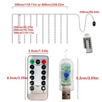 guirlande lumineuse usb blanc chaud multicolore moderne diy 300leds 200leds 100leds adaptable chambre festivités