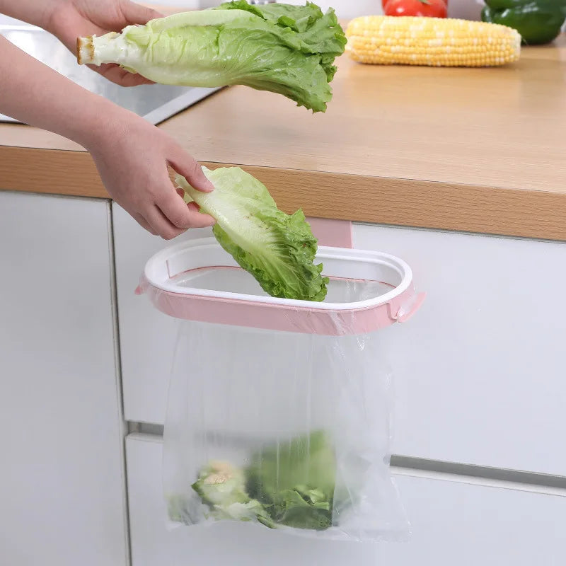 sac rangement transparent moderne blanc bleu orange clips pratique cuisine salle bain respectueux l'environnement