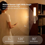 lampe nuit détecteur mouvement rechargeable usb blanc noir bois moderne minimaliste translucent fixe aimant