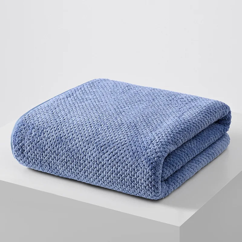 serviette bain microfibre séchage rapide motif points couleurs gris rose blanc bleu clair douce