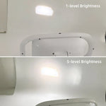 lampe led moderne blanc interrupteur induction led niveaux luminosité rotatable 35cm 16cm 7cm