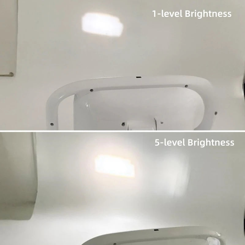 lampe led moderne blanc interrupteur induction led niveaux luminosité rotatable 35cm 16cm 7cm