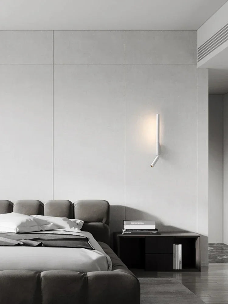 lampe murale moderne led réglable noir blanc cuisine chambre coucher