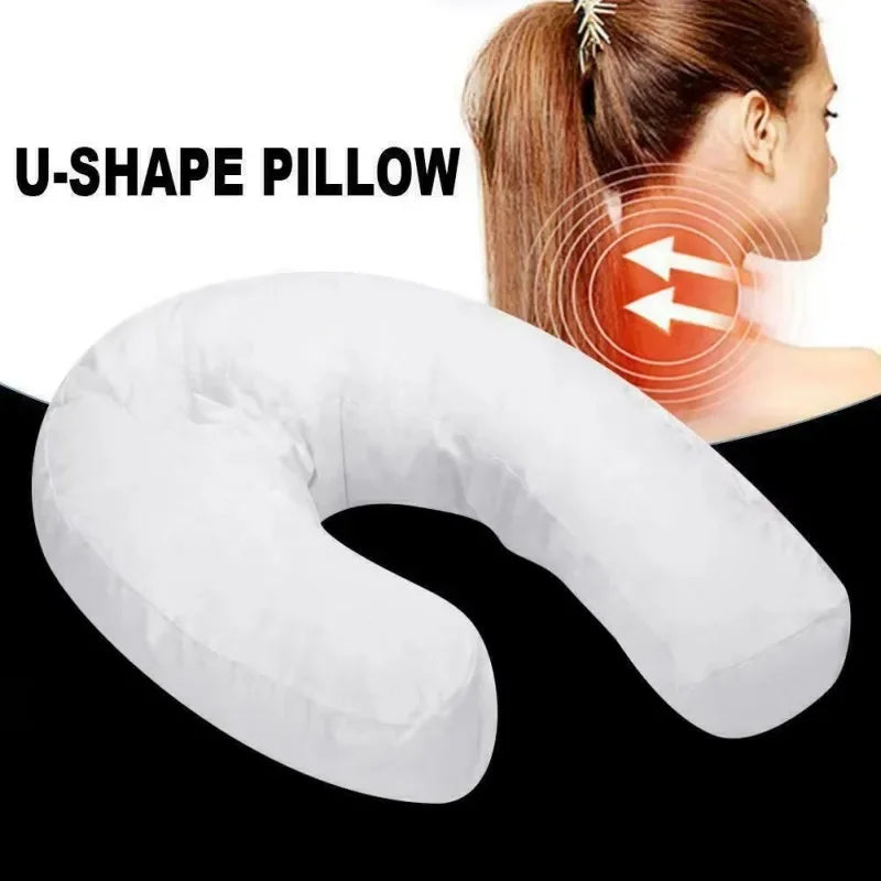 oreiller forme soie polyester coton blanc uni moderne dormir