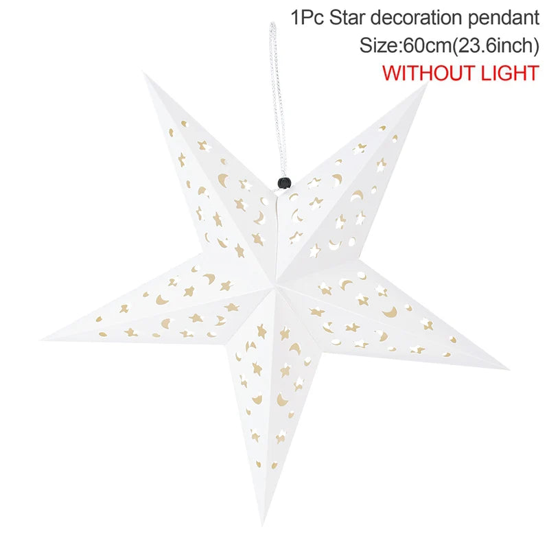 décoration étoiles lumineuses étoiles lunes blanc moderne filament lumineux occasion fête mariage