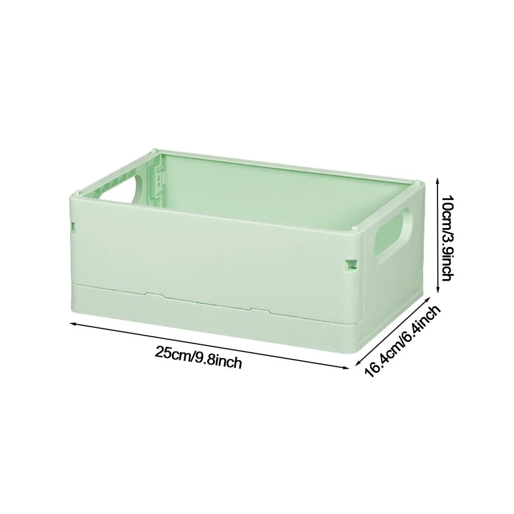 boîtes rangement pliables moderne bleu clair vert pastel blanc jaune rose orange pastilles perforations