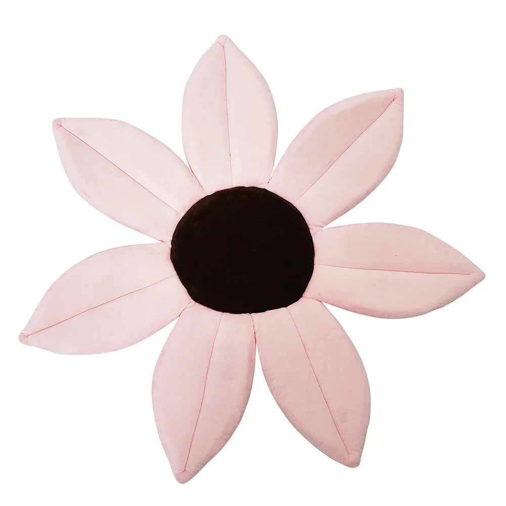 coussin bain fleur doux bébé jaune vert rose marron antislip sécurité baignoire 36 mois