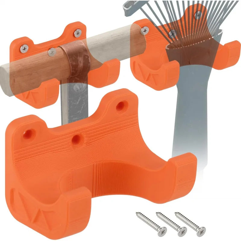 organisateur outils mur orange texturé supports vis garage atelier utilisation multiple fixations vis incluses