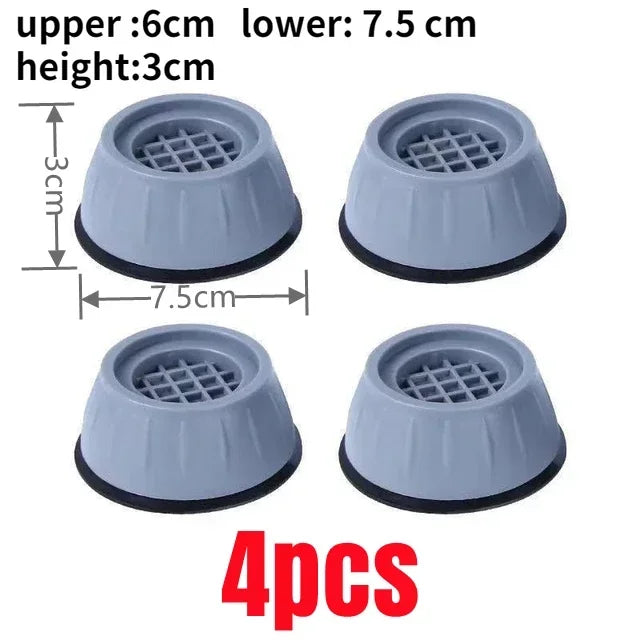 pieds machine laver anti vibration caoutchouc antidérapant ajustable non slip gris moderne