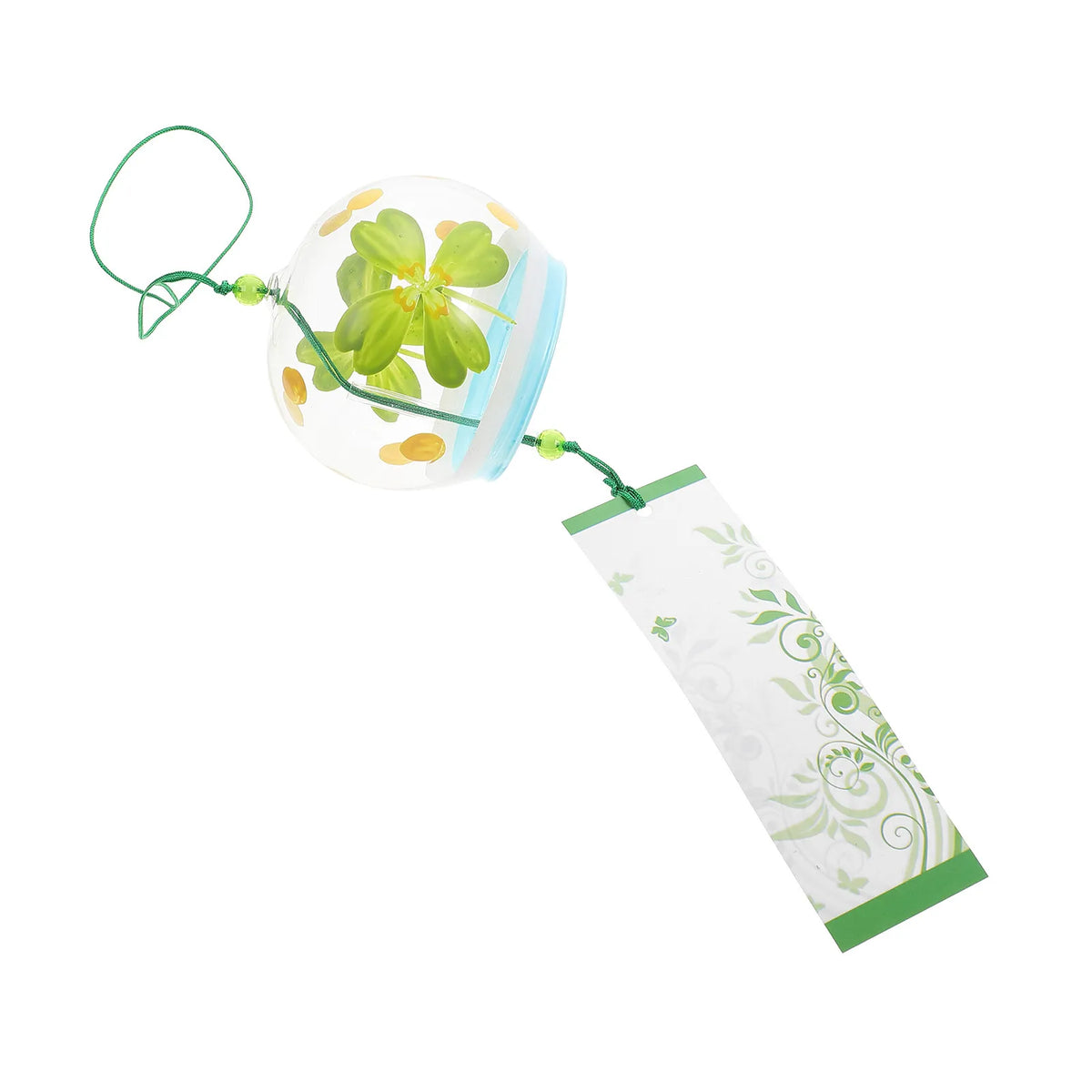 décoration éolienne verre japonaise mobiles éoliens floraux trèfle suspendus porte balcon jardin