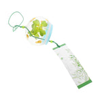 décoration éolienne verre japonaise mobiles éoliens floraux trèfle suspendus porte balcon jardin
