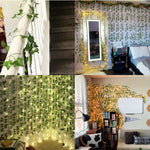 guirlande artificielle feuilles vertes vigne soie extérieur moderne décoration chambre mariage fête prénuptiale suspendue