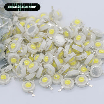diodes led blanc jaune 1w 3w 100000h clips métalliques moderne 120deg 100lm 3v 600mA