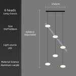 suspension lumineuse moderne blanc noir led salon chambre étude 2000lm 82000lm 90v 260v