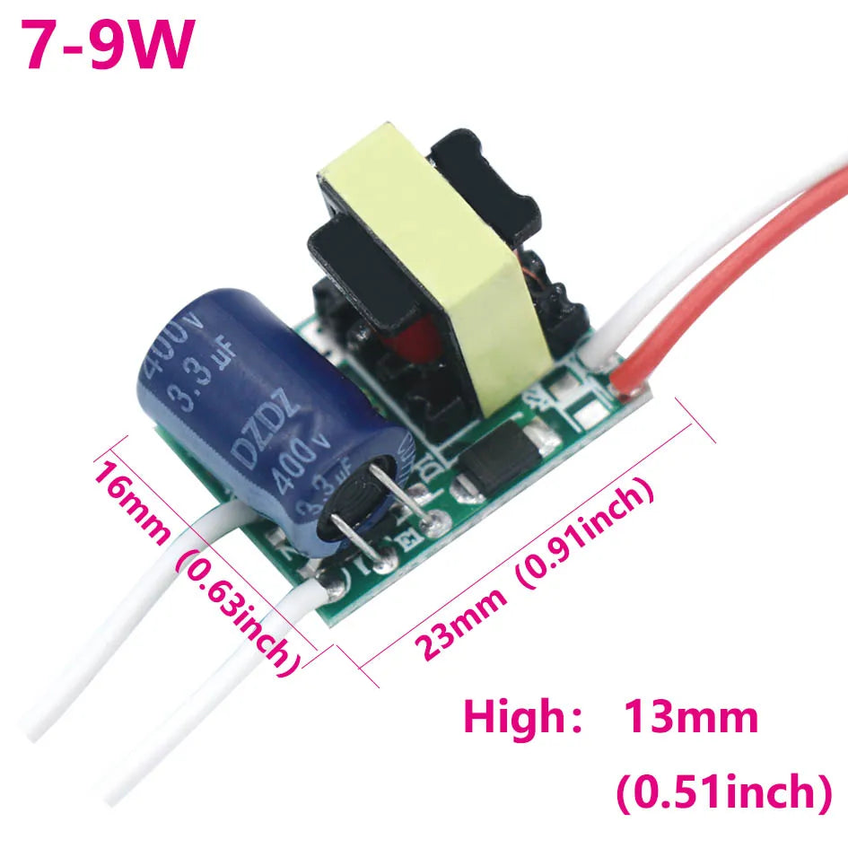 transformateur led non isolé 7w 9w 12w 12 18w 18 24w 24 32w tension