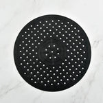 tapis cuisine moderne perforé adhésif noir blanc vertclair