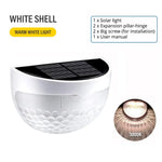 lampe solaire murale blanc perforée moderne extérieure ip65 led vis fixésextérieurhydrofugue