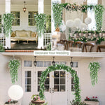 Guirlande suspendue artificielle fleurs vert rouge jaune violet blanc moderne 77cmintérieurDecoration