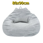 coussin sol sans rembourrage tissu moderne bleu gris jaune violet marron 100x120cm zip sac