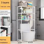 étagère salle bain noir blanc moderne couches paniers serviettes produits toilette grande capacité