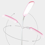 lampe led rechargeable usb veilleuse moderne tête orientable blanc rose bleu