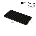 tapis bar noir perforé moderne antidérapant résistant chaleur durable maison bar