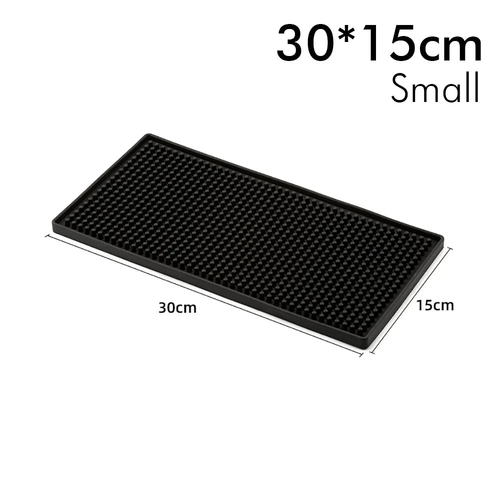 tapis bar noir perforé moderne antidérapant résistant chaleur durable maison bar