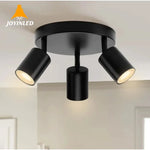 Spot LED noir moderne minimaliste fixation murale têtes têtes rond lisse