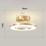 lampe moderne or blanc métal brillant éclairage quotidien led minimaliste couleurs lumière froide