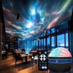 projecteur aurores boréales ciel étoilé couleurs télécommande usb ambiance cosmique moderne
