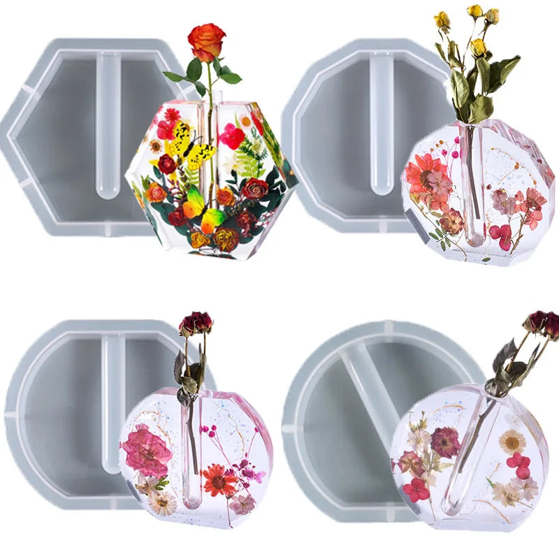 vase moderne transparent fleurs sèches décoration intérieure unique arrangement floral