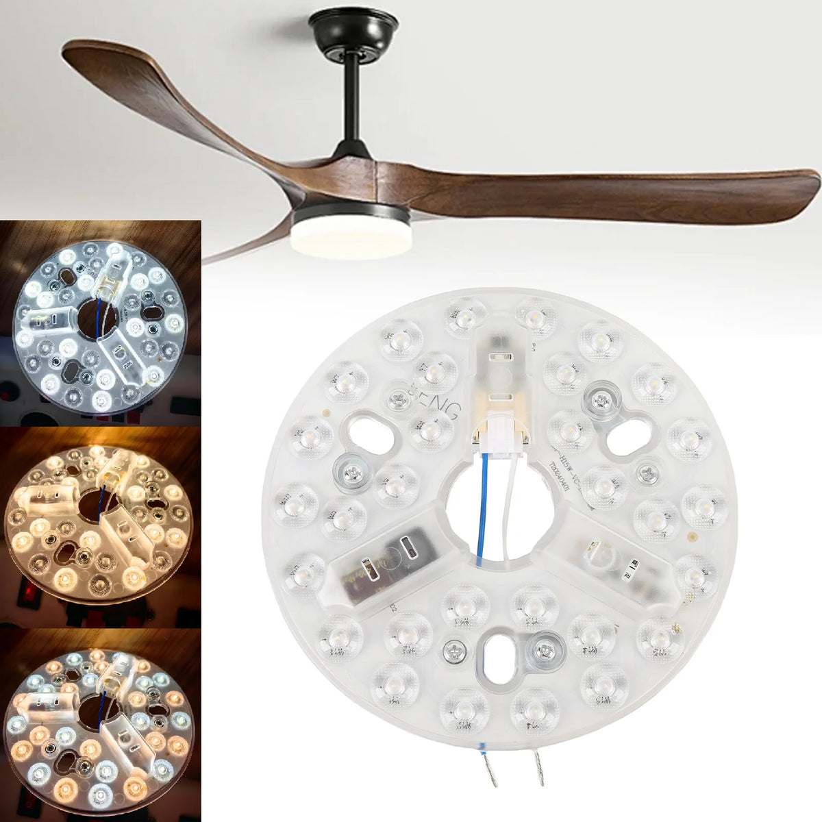 lampe led moderne blanc diodes 5.3 pouces fixations vis flux lumineux efficace