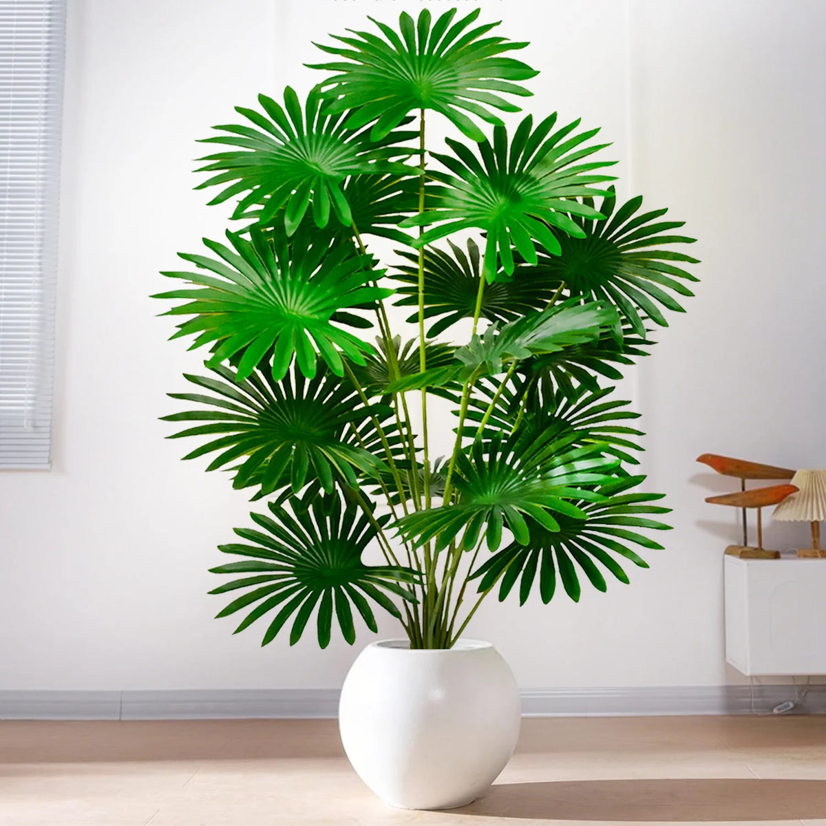 plante artificielle feuilles vertes modernes decoration intérieure pot exposition verte fanée sans fixation visible
