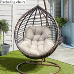 coussin rembourré tissu épais couleur verte bleu marron gris moderne confortable fauteuil suspenduextérieur jardindecorationintérieur