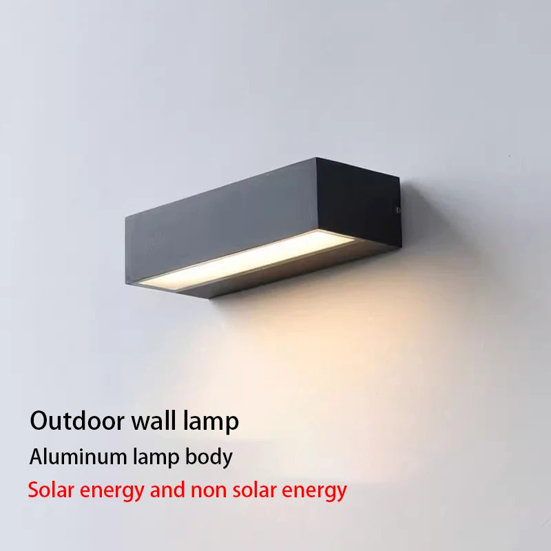 lampe murale extérieure led ip65 moderne noire 12w 18w 30w étanche 20cm 30cm 50cm