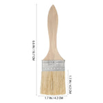 pinceaux peinture poils naturels manche bois classique décoration art peinture meubles pâtisserie huile blanc