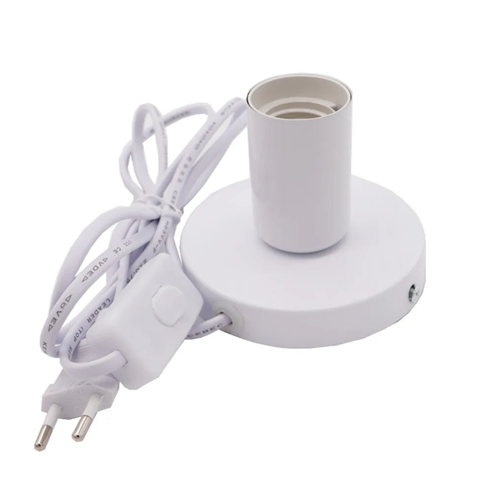 lampe table moderne noire interrupteur bouton compatible EU US led chambre coucher