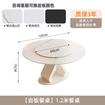 table manger ronde blanche moderne chaises minimaliste intérieur bois blanc