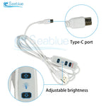 Panneau led blanc moderne réglable câble usb type interrupteur luminosité 120 led beads 156mm