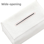 boîte mouchoirs simili cuir moderne blanc salon nuit vanity organizer support comptoir rembourrage hygiène