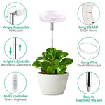 lampe led plante réglable hauteur blanc moderne piquet câble usb contrôle multi fonction 8h