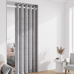 rideau chevron gris polyester moderne tringle isolation thermique soundproof chambre boutique