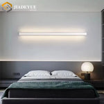 lampe murale led moderne minimaliste blanche fixée mur 100cm 120cm 150cm