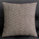 housse coussin polyester géométrique beige marron nordique contemporain adhésif tassel decoration intérieur voiture