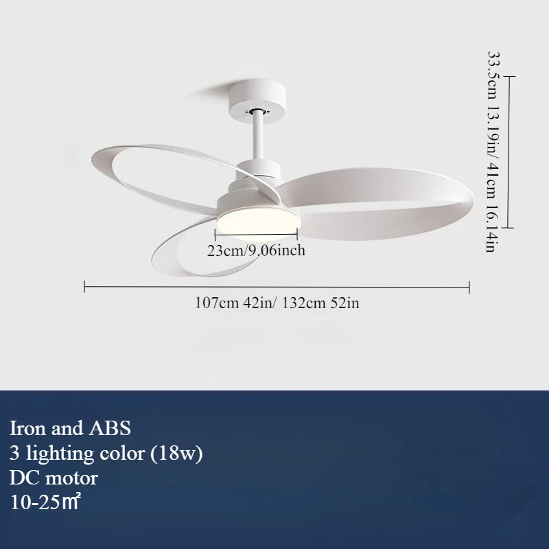 ventilateur moderne noir bois foncé led télécommande contemporain fixations lumiere integree