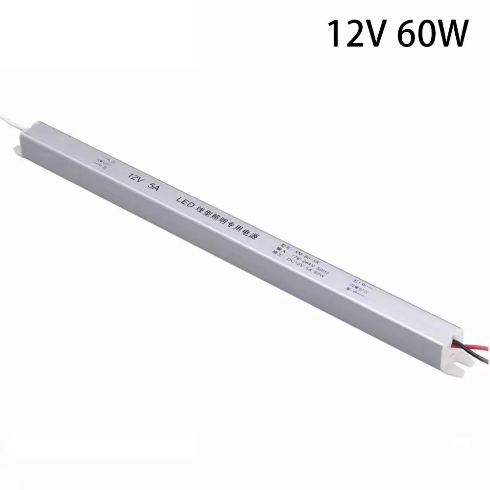 alimentation led 12v 24v 18w 36w 48w câbles blanc moderne sans fixation